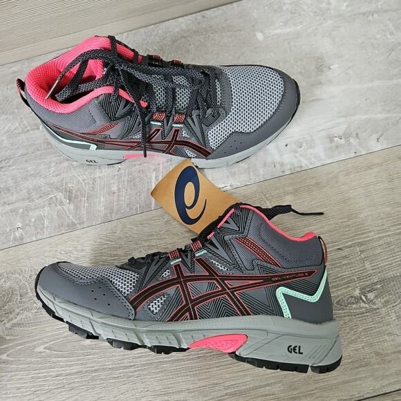 Asics Gel-Venture 8 Mid Top Womens Running Hiking Shoes 1012A869 Grey Size 7 NEW - Picture 2 of 15